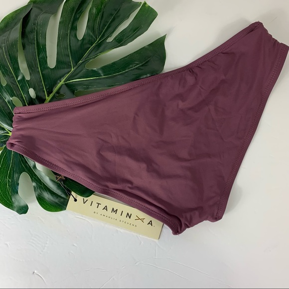 VITAMIN A NWT Jaydah Bikini Set in Tea Rose Large - Picture 8 of 12